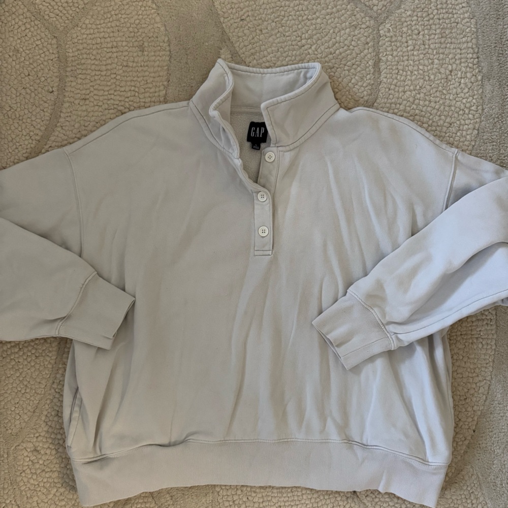 Gap Half Button Sweatshirt